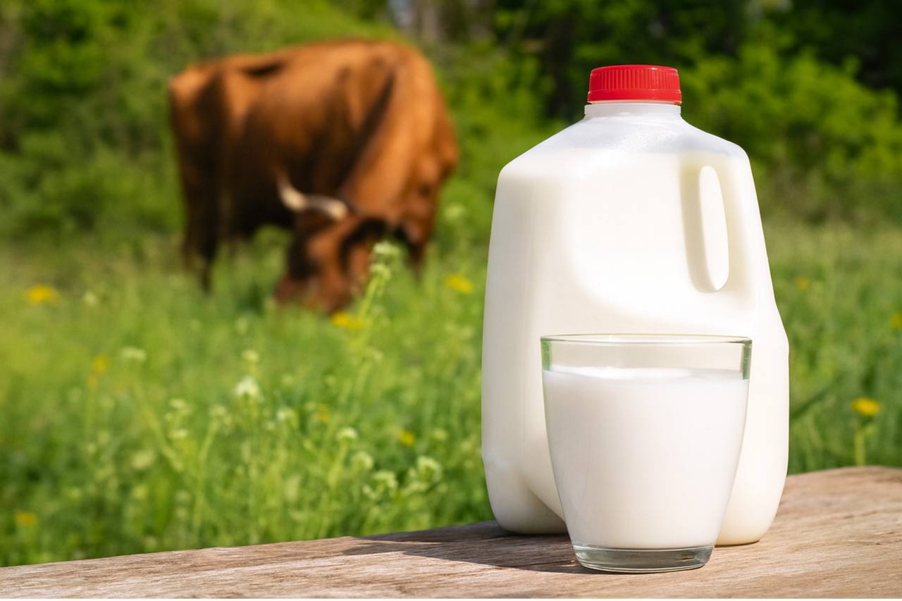 4 Gallon Bundle Cow Milk in Plastic